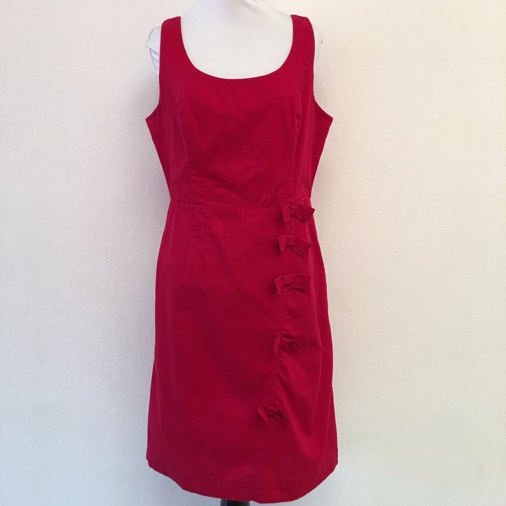 Anthropologie Moulinette Soeurs Red Bow Dress 12